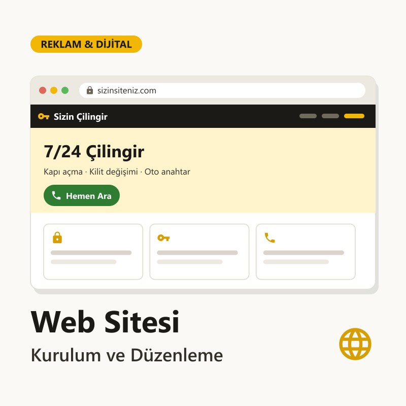 Web Sitesi Kurulumu / Düzenlemesi