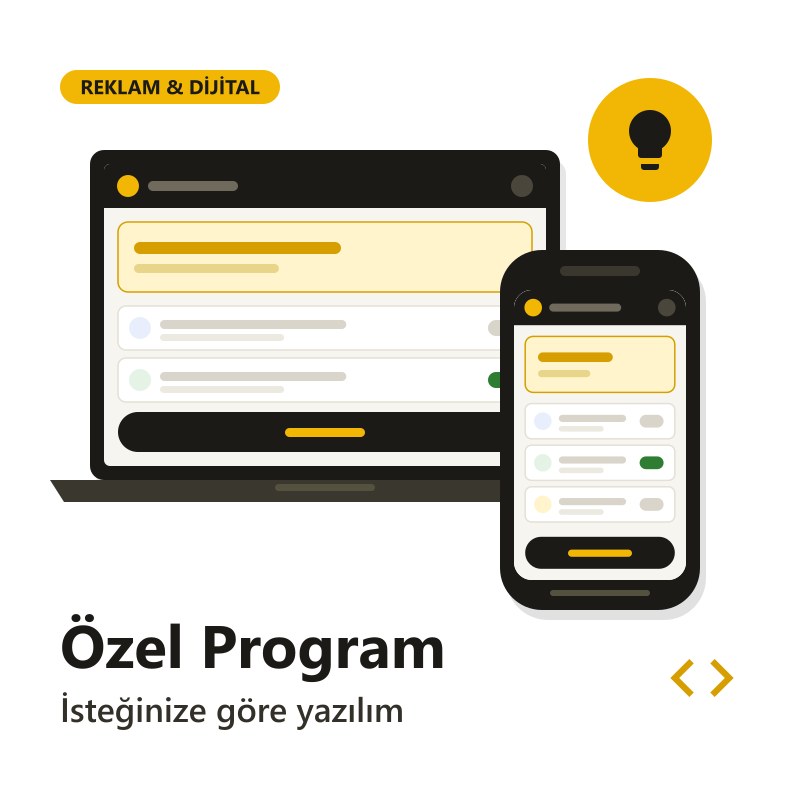 Özel Program Yazılımı — İşinize Göre Program